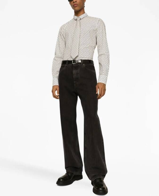 Dolce & Gabbana Overhemd met print Wit