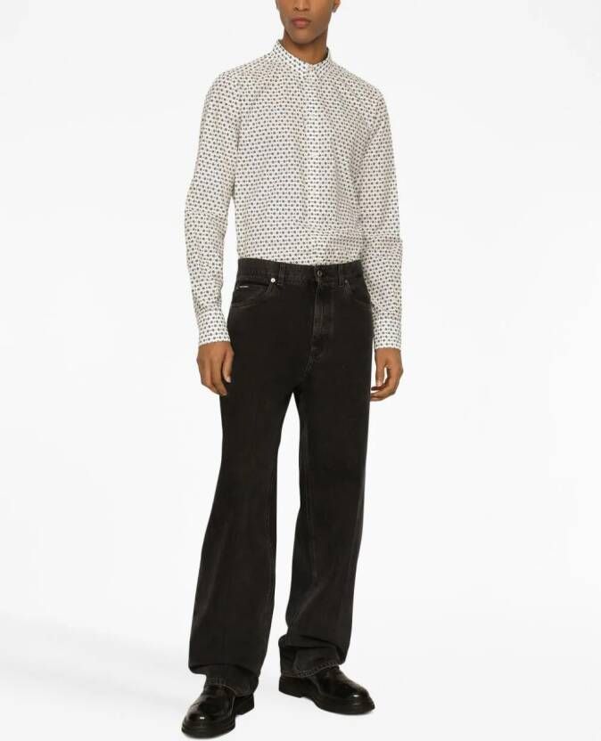 Dolce & Gabbana Overhemd met print Wit