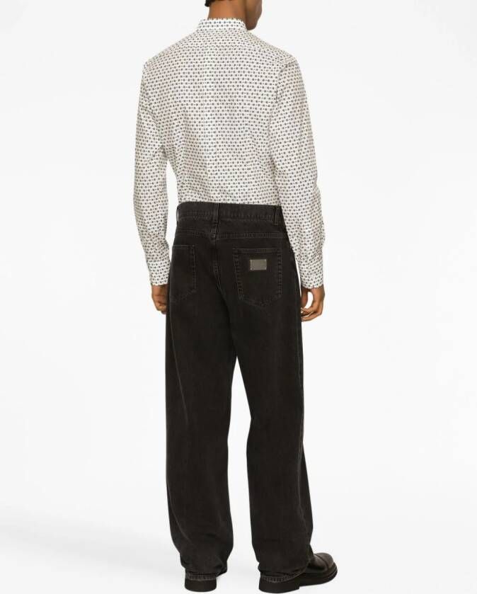 Dolce & Gabbana Overhemd met print Wit