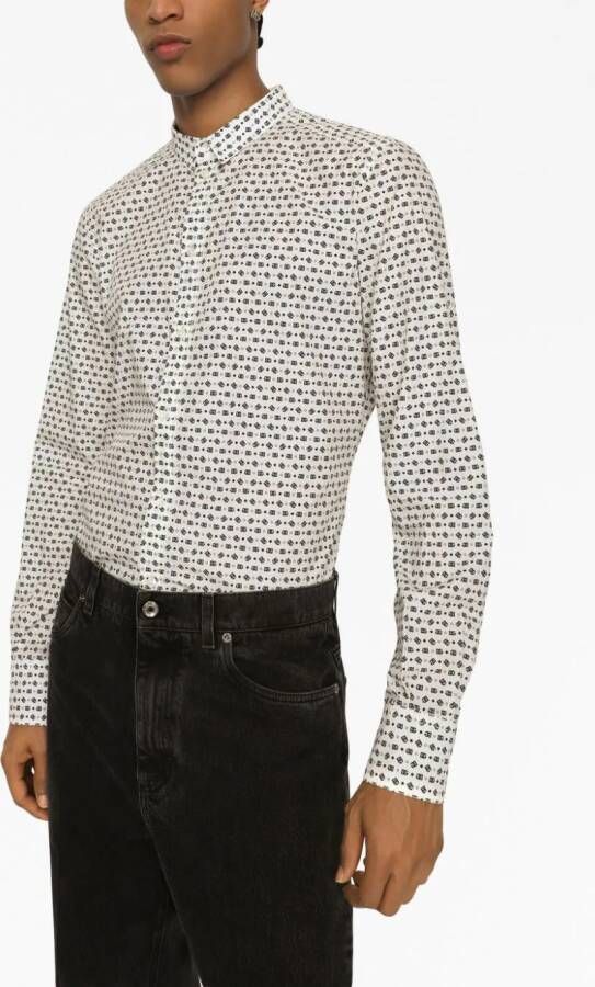 Dolce & Gabbana Overhemd met print Wit