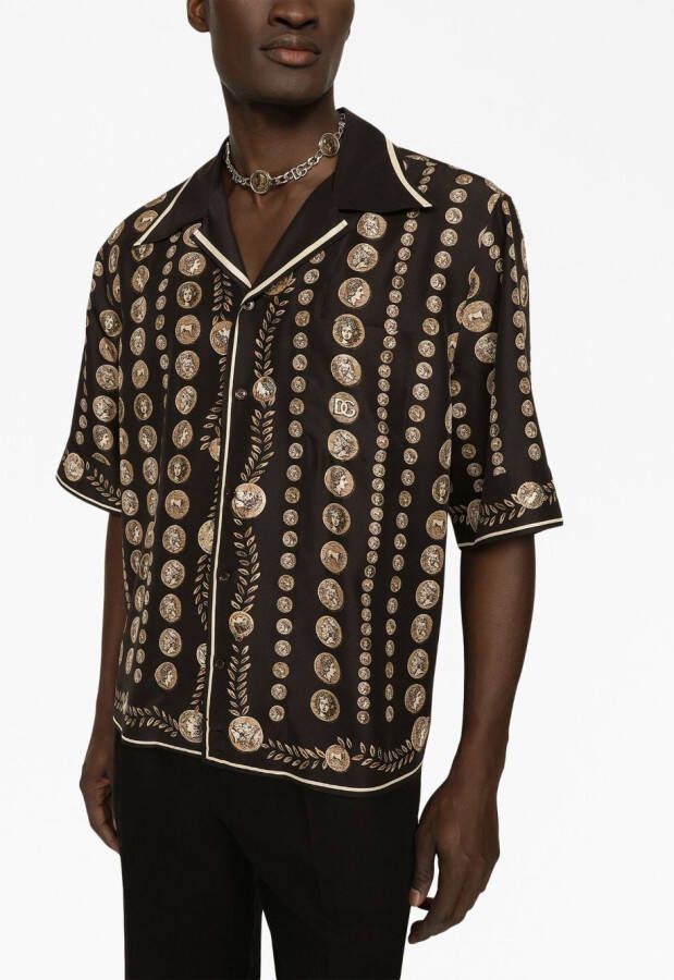 Dolce & Gabbana Overhemd met print Zwart