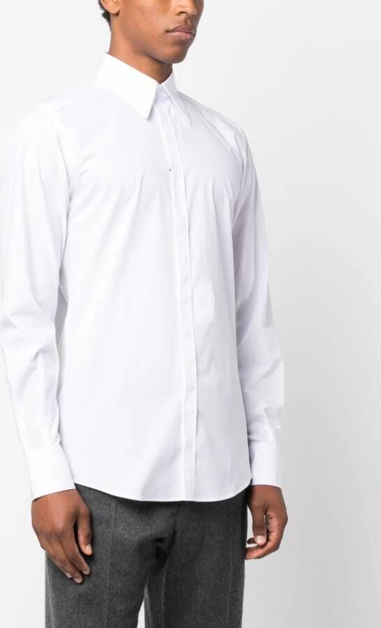 Dolce & Gabbana Overhemd met puntige kraag Wit