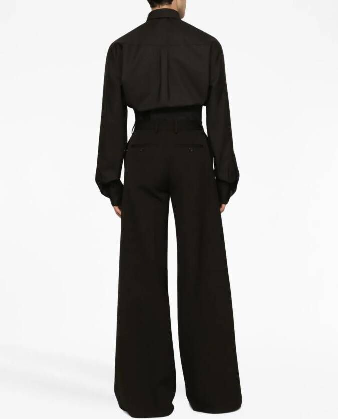 Dolce & Gabbana Overhemd met puntkraag Zwart