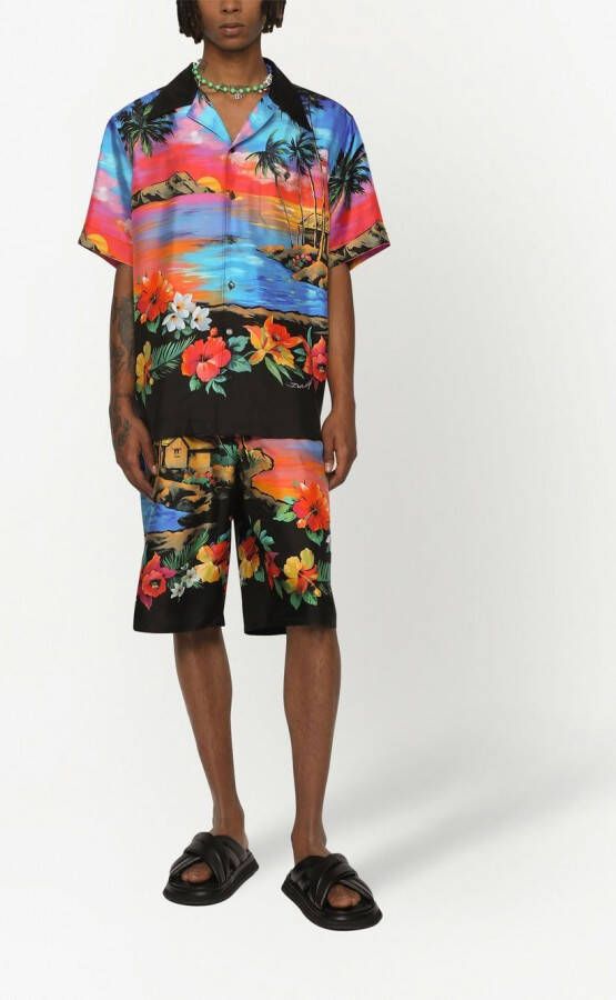 Dolce & Gabbana Oversized shorts Zwart