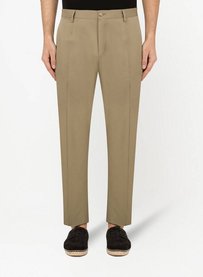 Dolce & Gabbana Pantalon met toelopende pijpen Beige