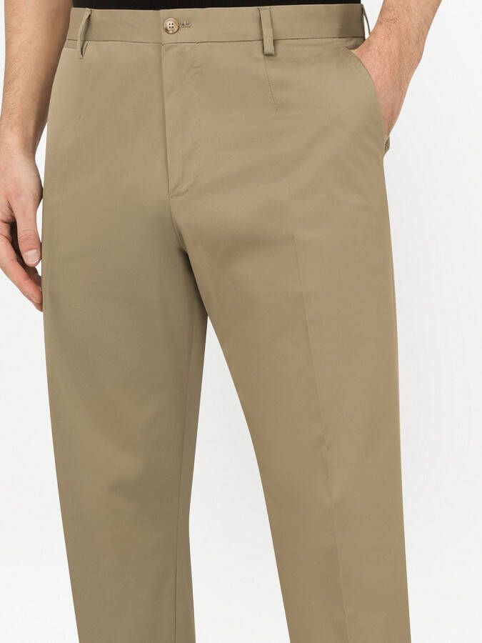 Dolce & Gabbana Pantalon met toelopende pijpen Beige