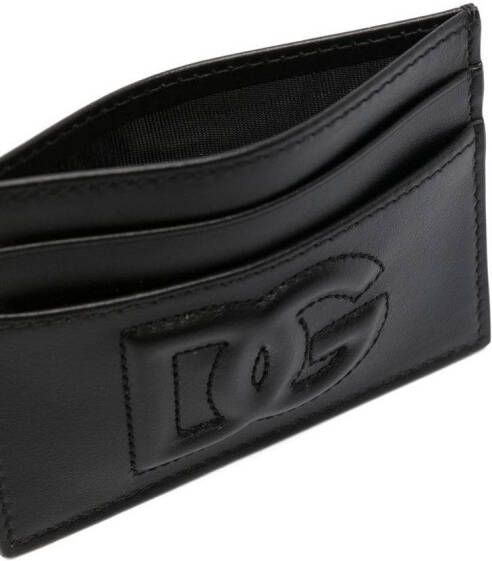 Dolce & Gabbana Pasjeshouder met logo reliëf Zwart