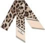 Dolce & Gabbana KIM DOLCE&GABBANA twill hoofdsjaal met luipaardprint Beige - Thumbnail 3