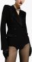 Dolce & Gabbana Playsuit blazer met dubbele rij knopen Zwart - Thumbnail 4