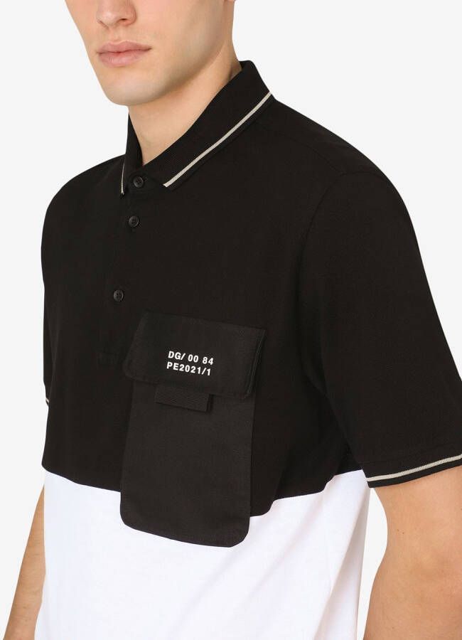 Dolce & Gabbana Poloshirt met logopatch Zwart
