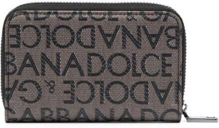 Dolce & Gabbana Portemonnee met jacquard logo Bruin