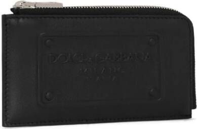 Dolce & Gabbana Portemonnee met logo-reliëf Zwart