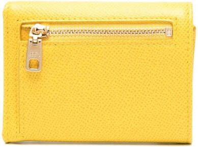 Dolce & Gabbana Portemonnee met logoplakkaat Geel