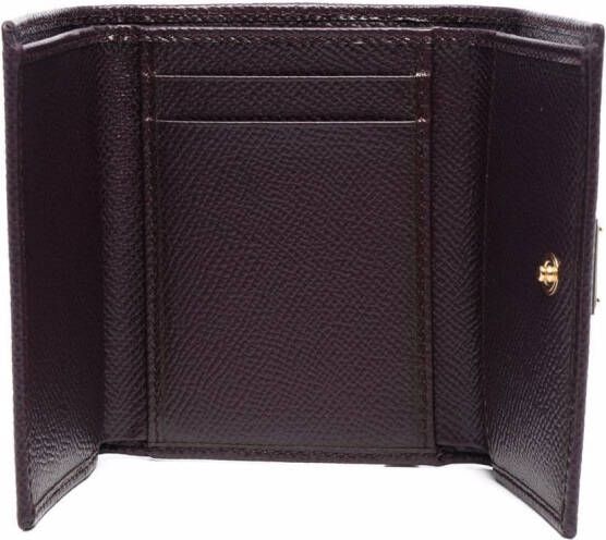 Dolce & Gabbana Portemonnee met logoplakkaat Rood