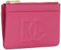 Dolce & Gabbana Pasjeshouder met DG-logo-reliëf en rits Roze - Thumbnail 3