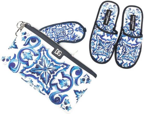 Dolce & Gabbana Reisset met print Blauw