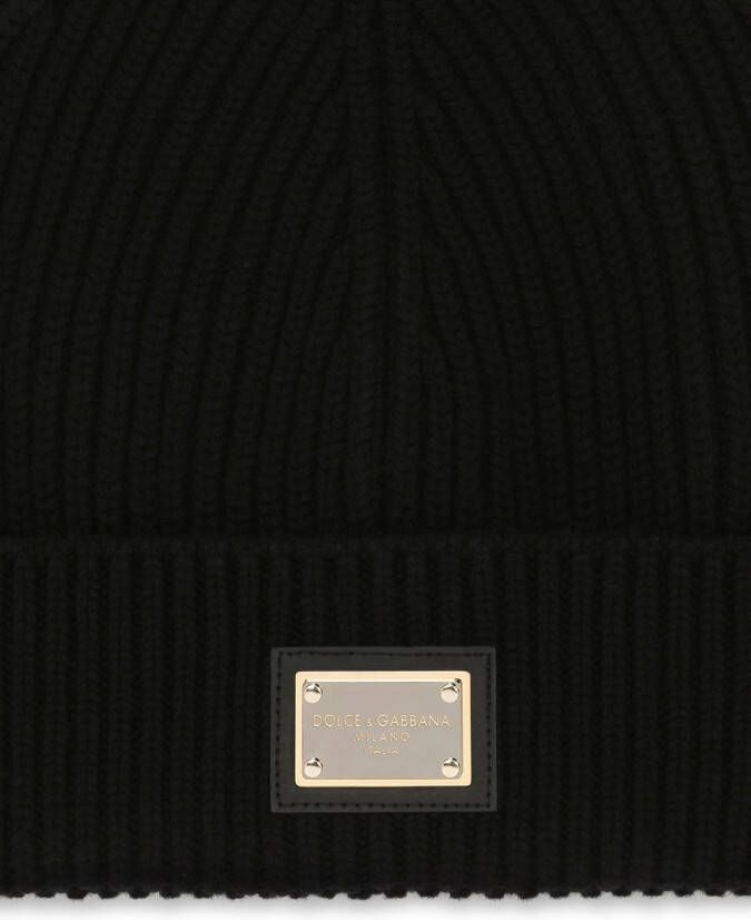 Dolce & Gabbana Kasjmier muts Zwart