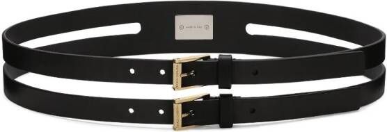 Dolce & Gabbana Riem met dubbele band Zwart
