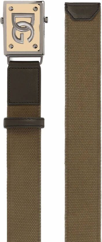 Dolce & Gabbana Riem met logoplakkaat Groen