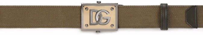 Dolce & Gabbana Riem met logoplakkaat Groen