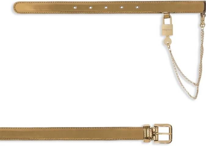 Dolce & Gabbana Riem met schakelketting Goud