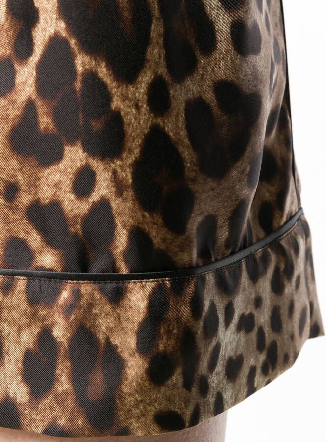 Dolce & Gabbana rok met luipaarddessin Bruin
