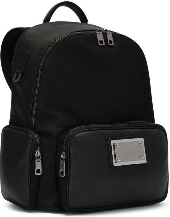Dolce & Gabbana Leren rugzak Zwart