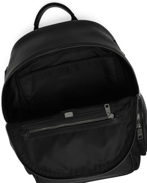 Dolce & Gabbana Leren rugzak Zwart