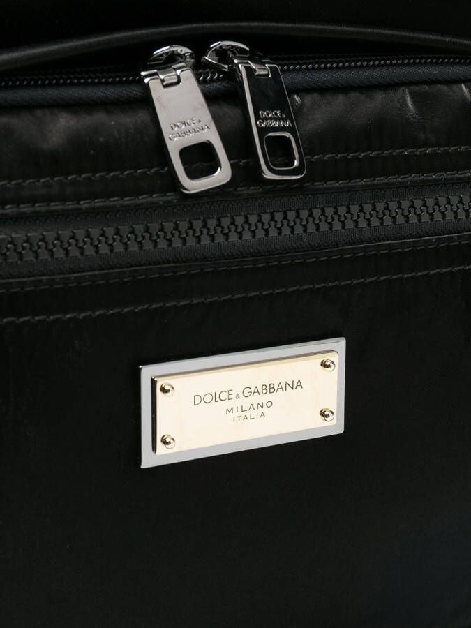 Dolce & Gabbana Rugzak met logoplakkaat Zwart