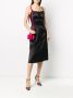 Dolce & Gabbana Satijnen jurk dames zijde zijde katoen polyamide Spandex ElastaneSpandex Elastane 36 Zwart - Thumbnail 2
