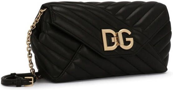 Dolce & Gabbana Schoudertas met logo Zwart