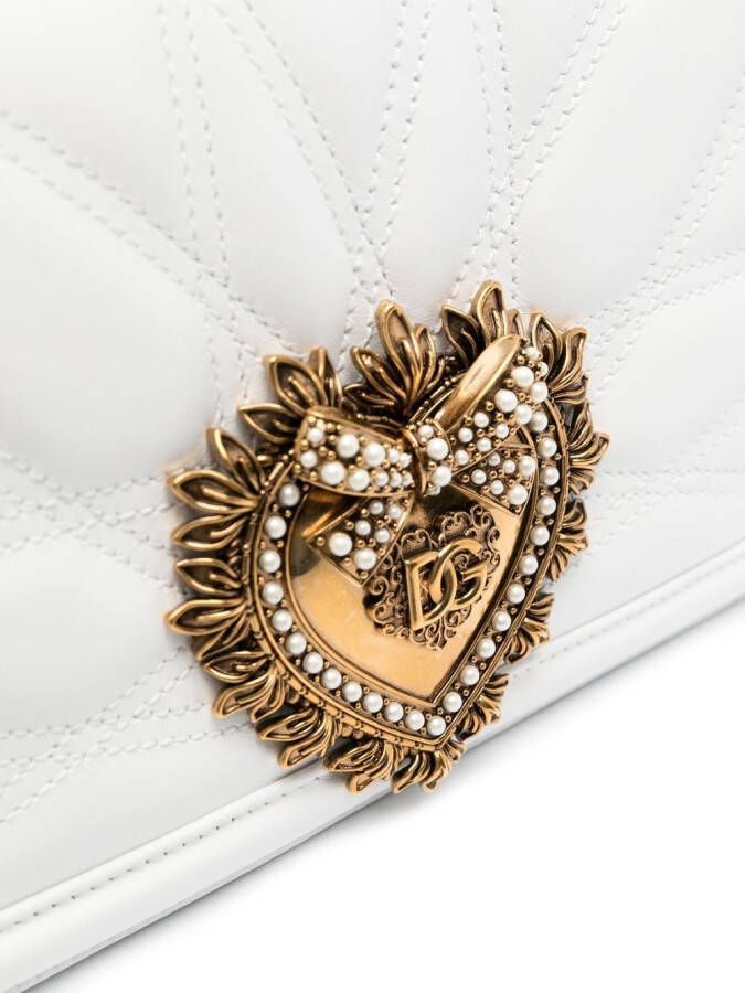 Dolce & Gabbana Schoudertas met logoplakkaat Wit