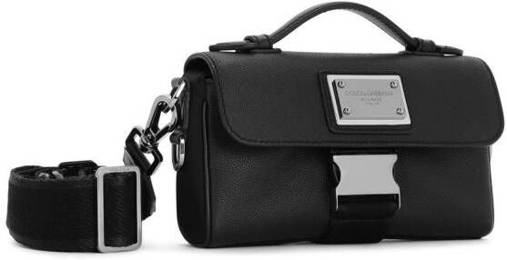 Dolce & Gabbana Schoudertas met logoplakkaat Zwart
