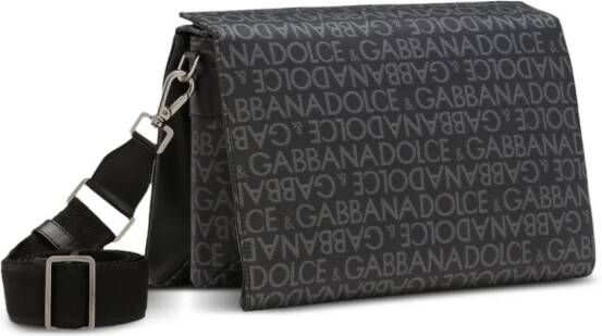 Dolce & Gabbana Schoudertas met logoprint Zwart