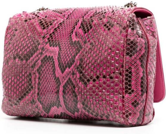 Dolce & Gabbana Schoudertas met slangen-effect Roze