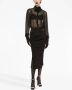 Dolce & Gabbana Semi-doorzichtige blouse Zwart - Thumbnail 3
