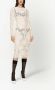 Dolce & Gabbana Midi-jurk met bloemenkant en lange mouwen Wit - Thumbnail 3