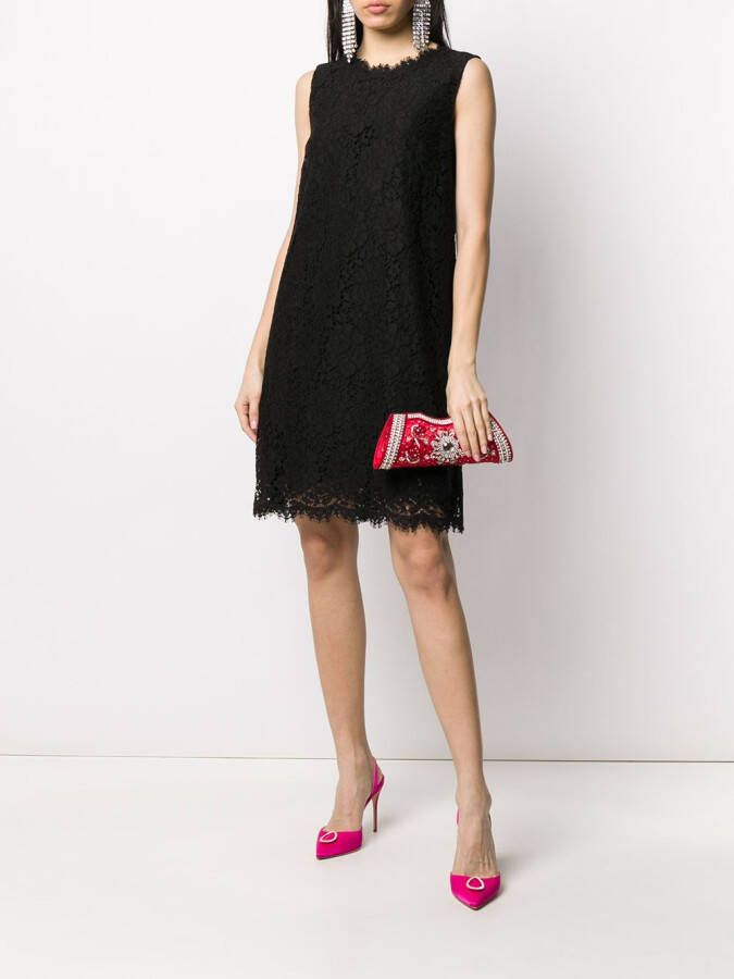 Dolce & Gabbana Shiftjurk met kant Zwart