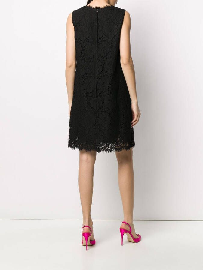 Dolce & Gabbana Shiftjurk met kant Zwart