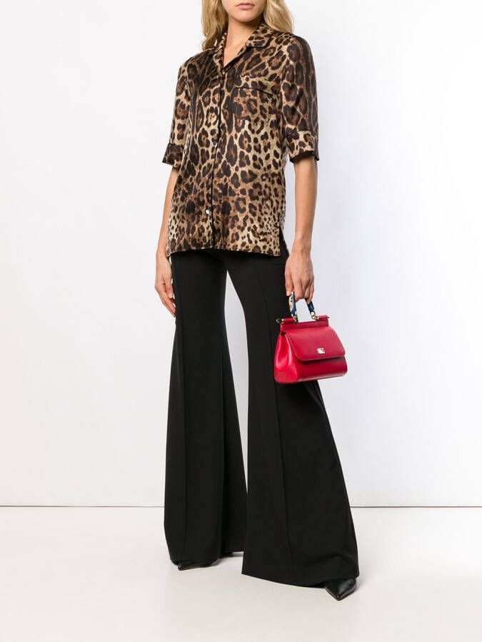 Dolce & Gabbana shirt met luipaarddessin Bruin