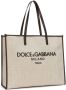 Dolce & Gabbana Shopper met geborduurd logo Beige - Thumbnail 4