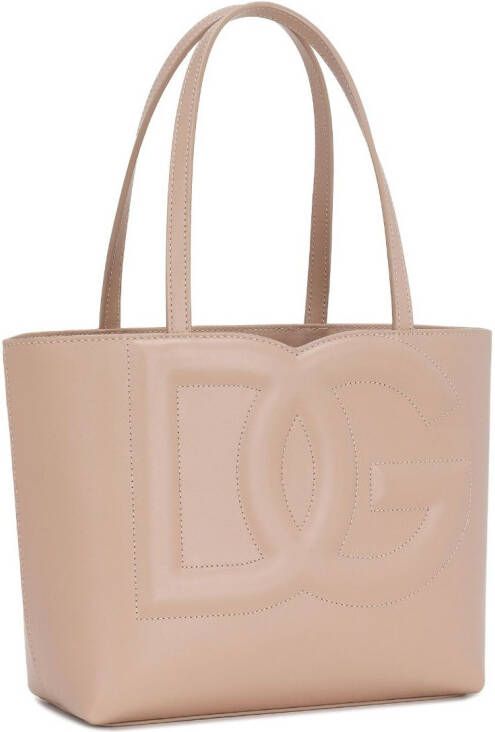 Dolce & Gabbana Kleine shopper met logo Beige