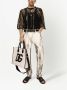 Dolce & Gabbana Leren shopper met logo label Beige - Thumbnail 2