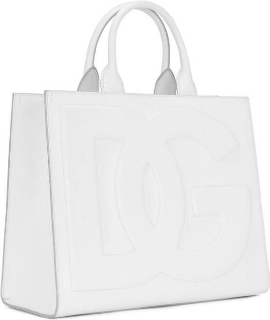Dolce & Gabbana DG Daily medium shopper Wit
