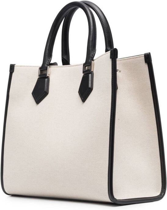 Dolce & Gabbana Shopper met logopatch Beige