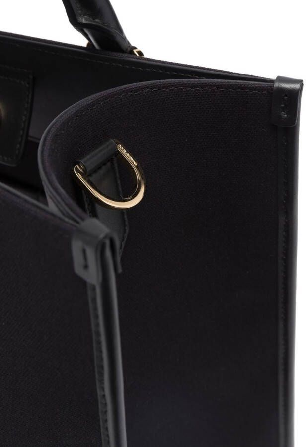 Dolce & Gabbana Shopper met logopatch Zwart