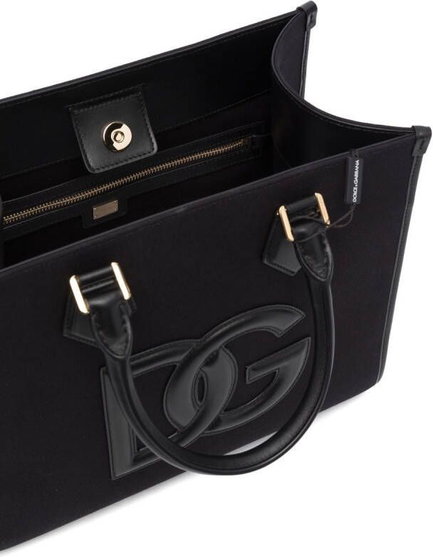 Dolce & Gabbana Shopper met logopatch Zwart