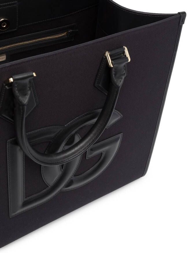 Dolce & Gabbana Shopper met logopatch Zwart