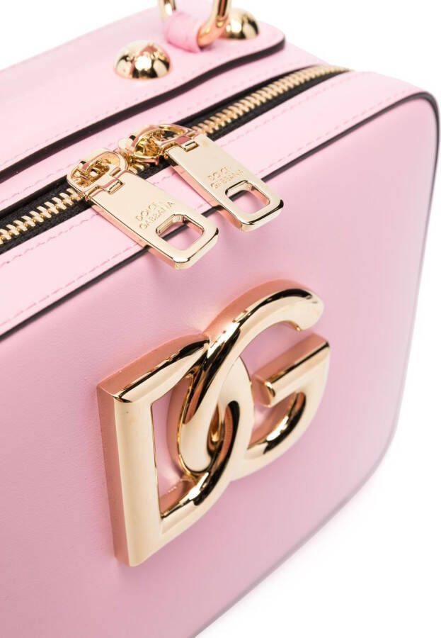 Dolce & Gabbana Shopper met logoplakkaat Roze