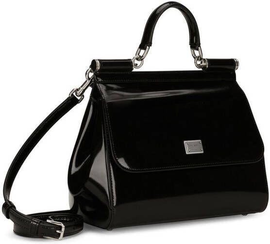 Dolce & Gabbana KIM medium Sicily tas met handgreep Zwart